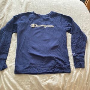 Navy Blue Champion crew neck